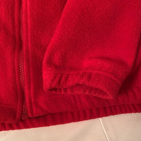 Iron Knights Athletics Fleece Red Full Zipper Jacket Pockets Logo Size M - Picture 9 of 9